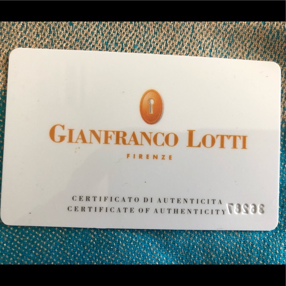 Gianfranco Lotti Purse certificate of authenticity - Picture 8 of 8